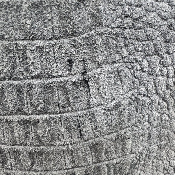 Sharif Gray and Black Shoulder Bag with Silver Accent - Picture 13 of 14